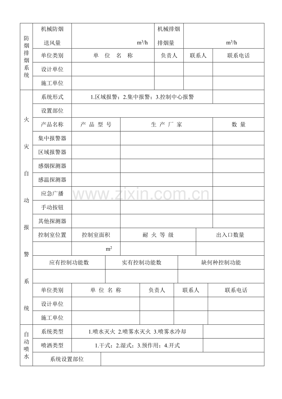 自动消防设施设计防火审核申报表.doc_第3页