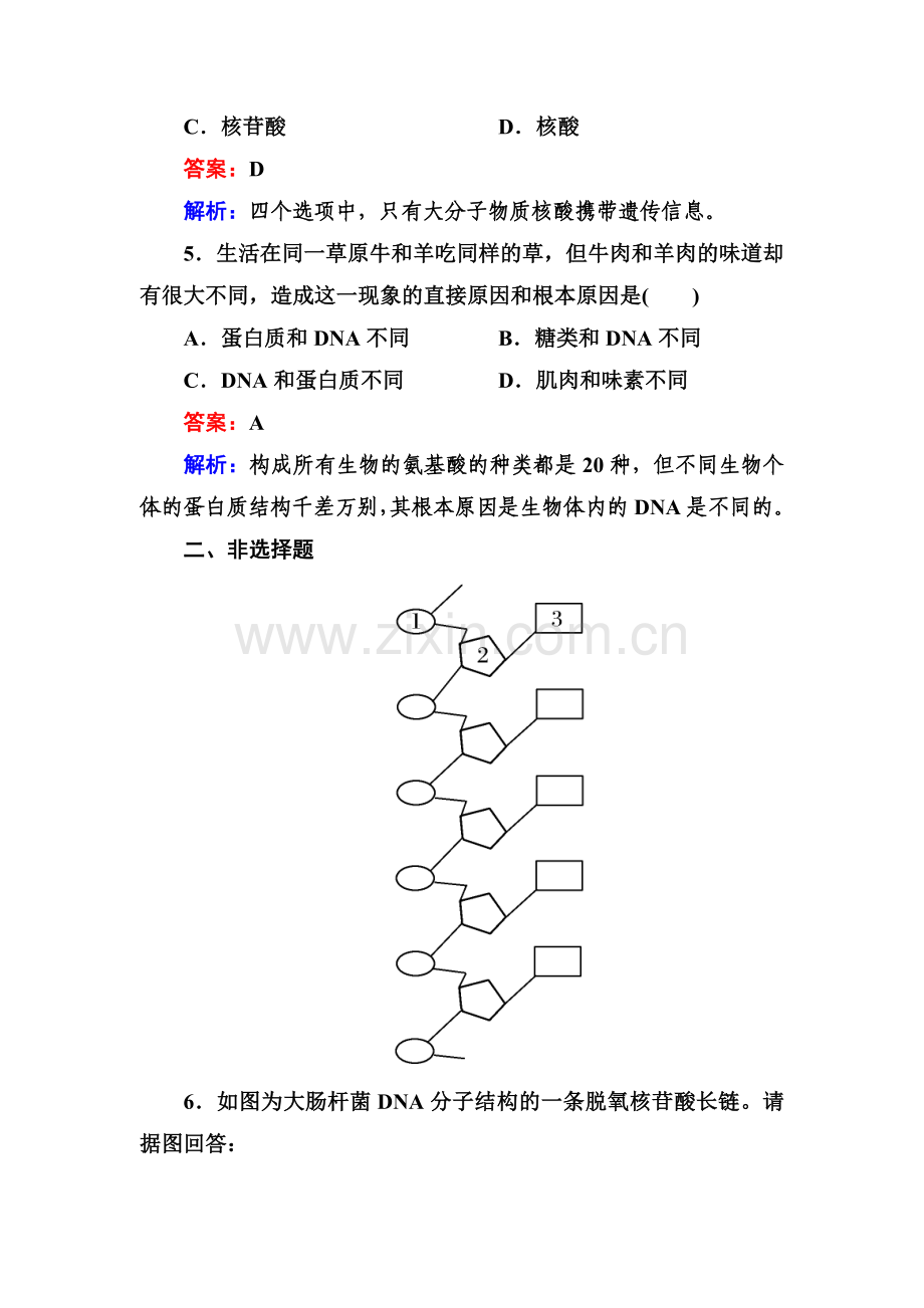 高一生物上册基础巩固综合测试题21.doc_第2页