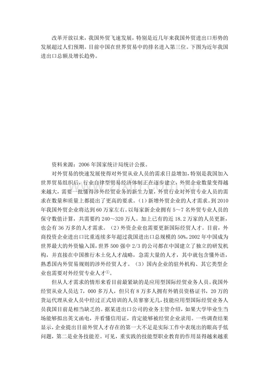 以岗位和技能为导向的国际商务专业课程体系改革初探.doc_第2页