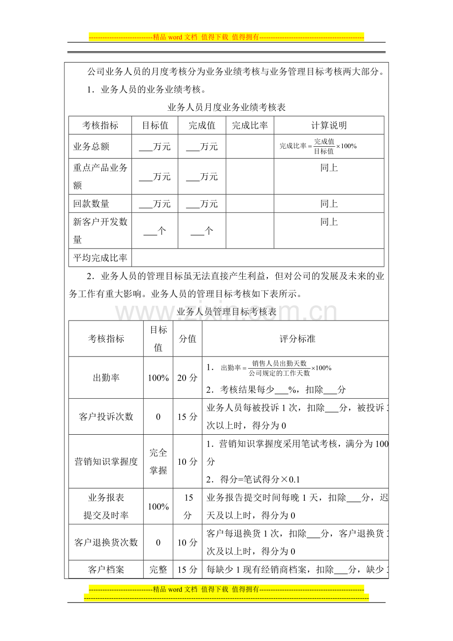 正式员工薪酬考核标准..doc_第2页