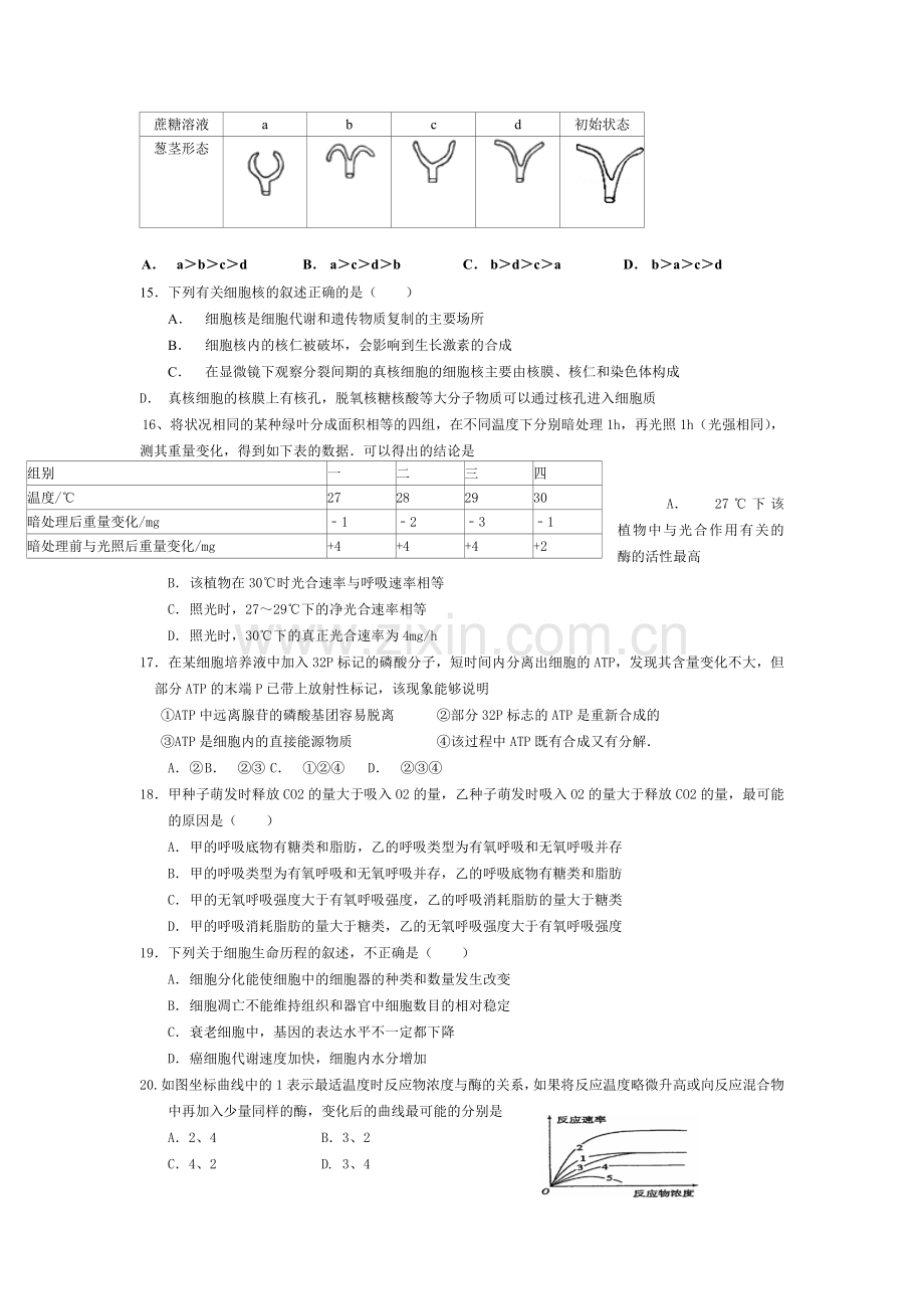 高二生物下册期末模块测试6.doc_第3页