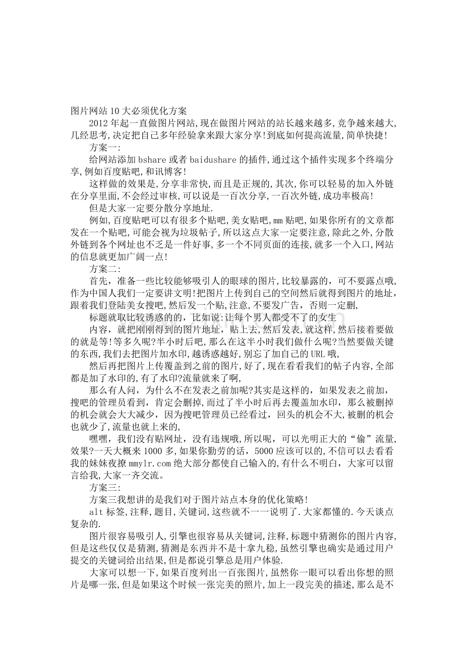 图片网站10大必须优化方案.doc_第1页