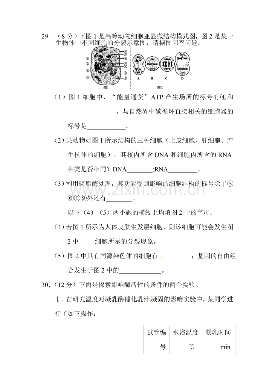 高一生物知识点综合复习检测题18.doc_第2页