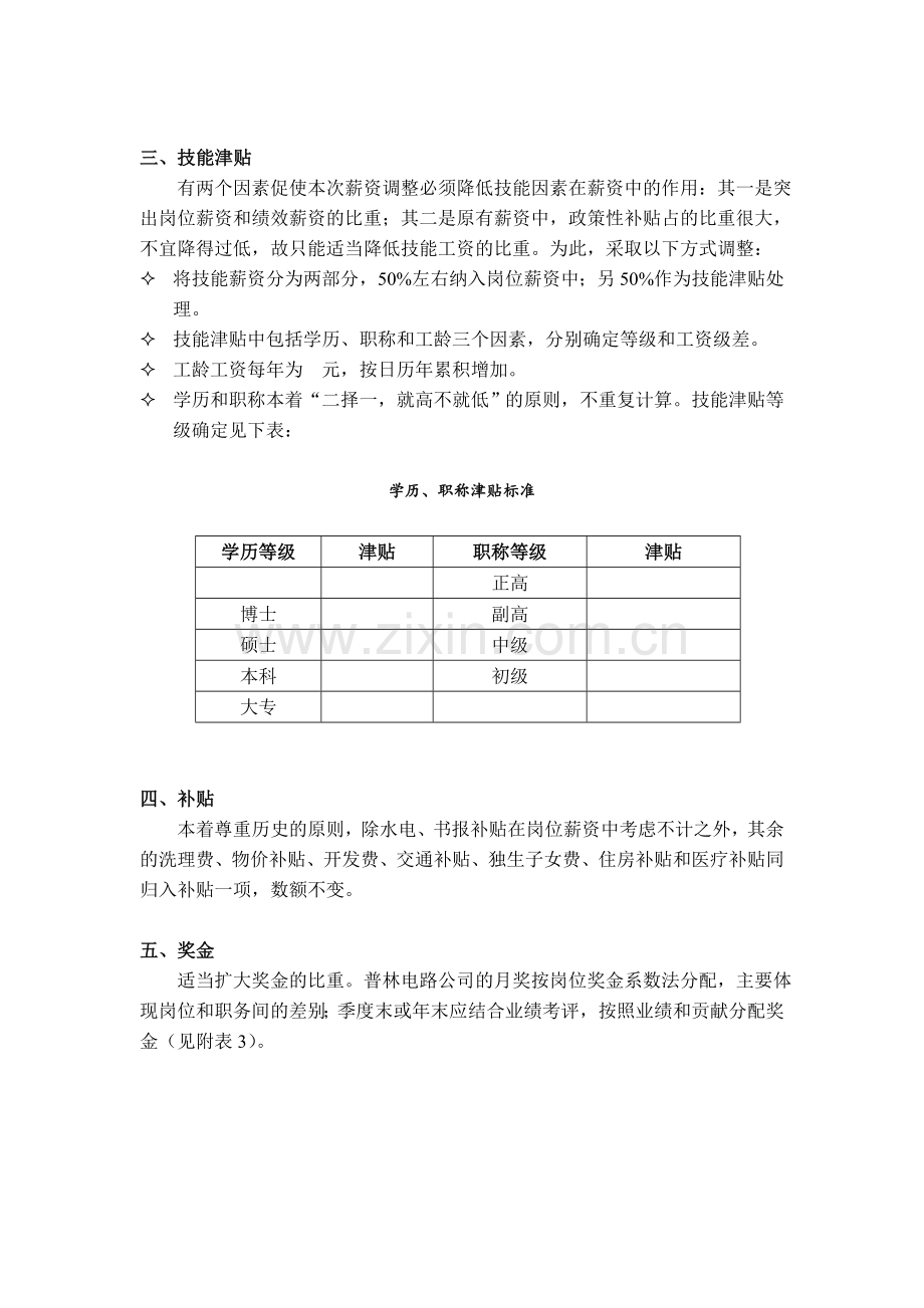 某公司薪酬调整建议方案.doc_第2页