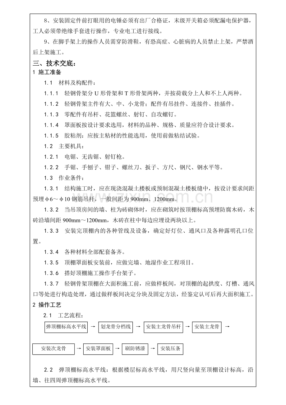 吊顶工程安全技术交底.doc_第2页