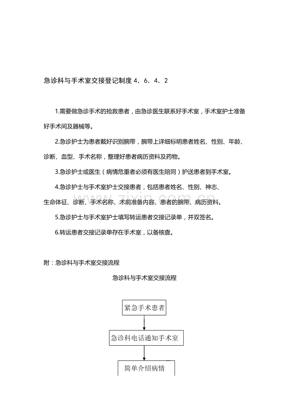 急诊科与手术室交接登记制度4642.doc_第1页