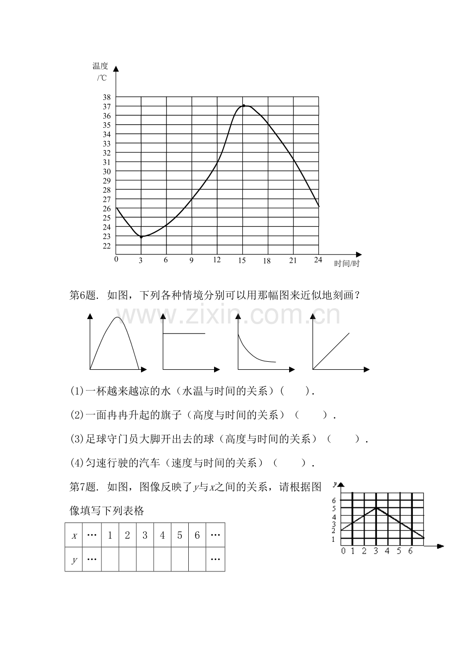 七年级数学两个数量之间关系的初步认识同步练习.doc_第3页