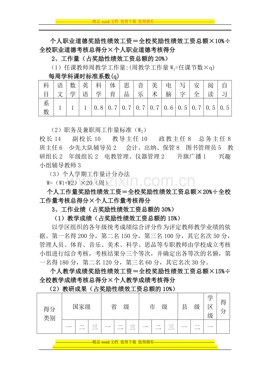 -小学绩效考核方案.doc_第3页