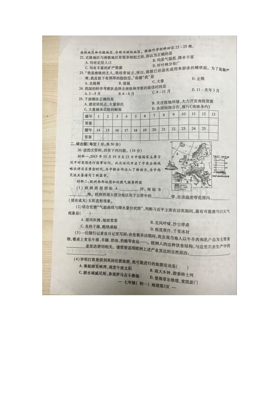 江西省南昌市2015-2016学年七年级地理下册期末考试题.doc_第3页