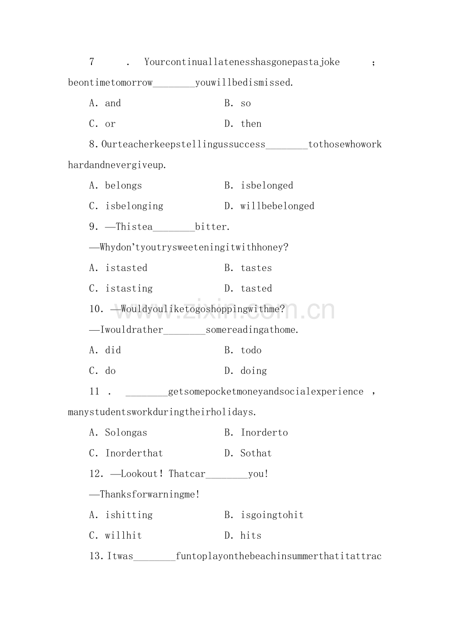 高三英语总复习考点模块专项检测题13.doc_第2页