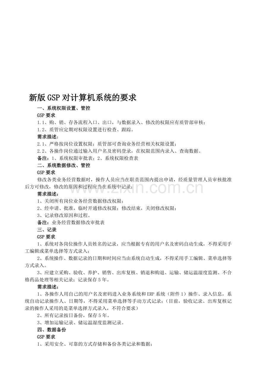 2012版GSP对计算机系统的要求.doc_第1页