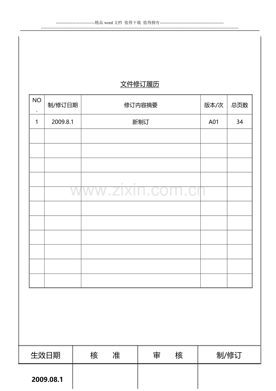 汽车行业TS16949认证质量手册2015版.doc_第1页