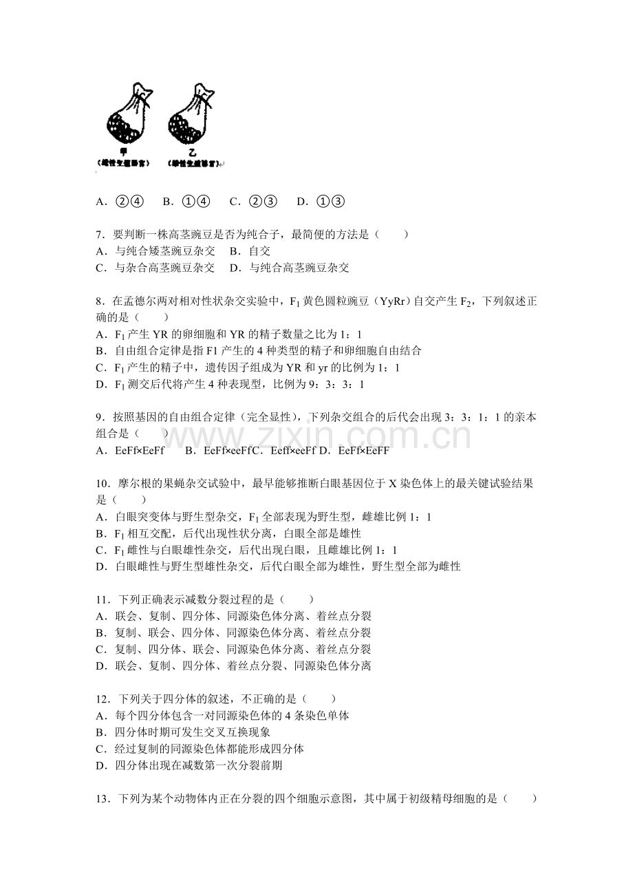 河南省洛阳市2015-2016学年高二生物上册期中试题.doc_第2页