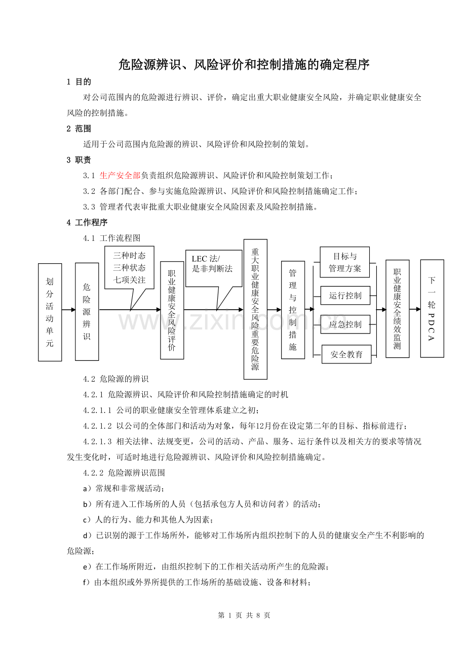 04危险源辨识、风险评价和风险控制的策划程序-04.doc_第1页