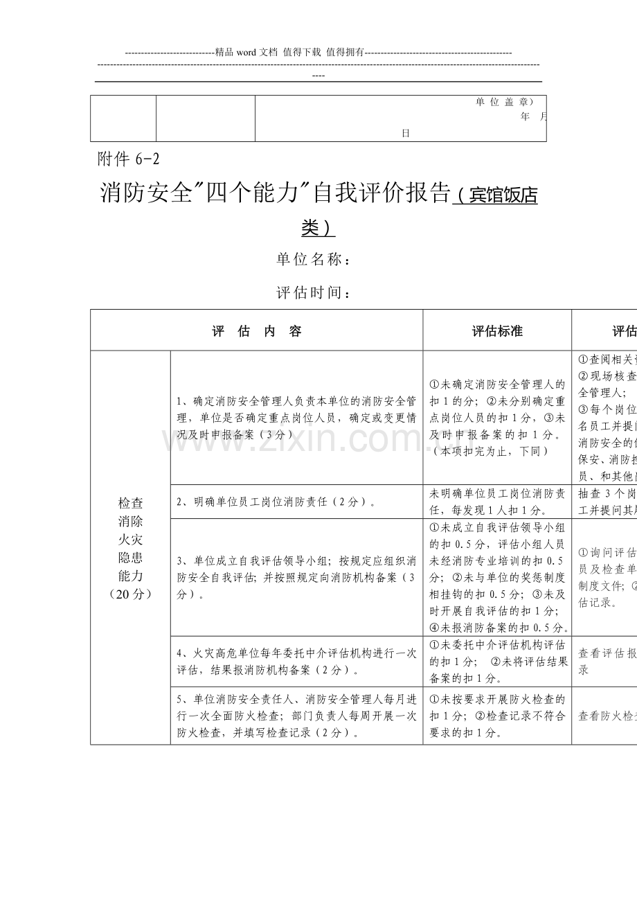 消防安全四个能力自我评价报告.doc_第2页