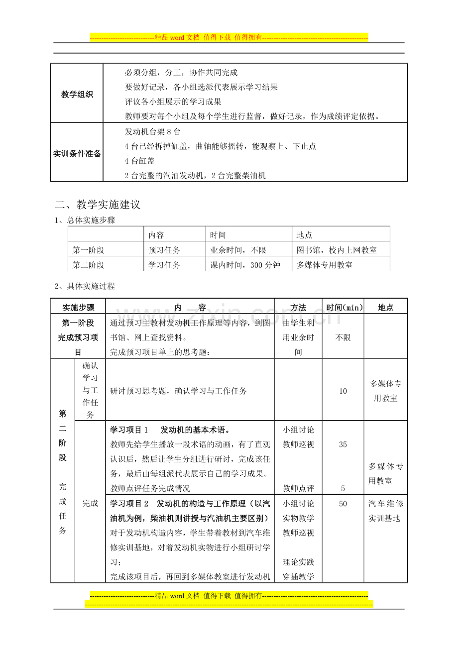 汽车发动机构造与维修教师工作手册.doc_第2页