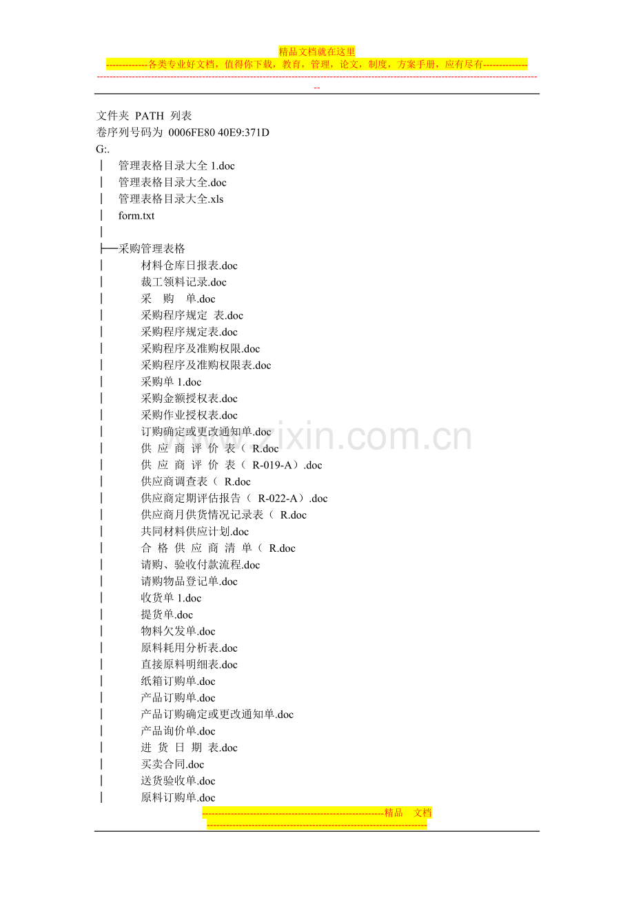 常用管理表格大全.doc_第1页