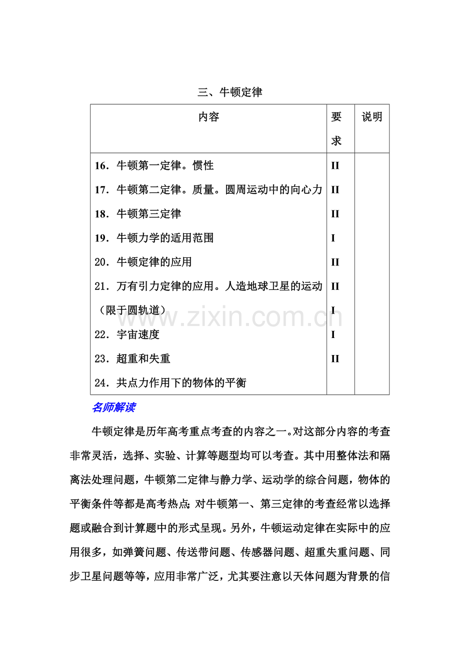 高三物理第一轮考点及考纲复习题3.doc_第1页