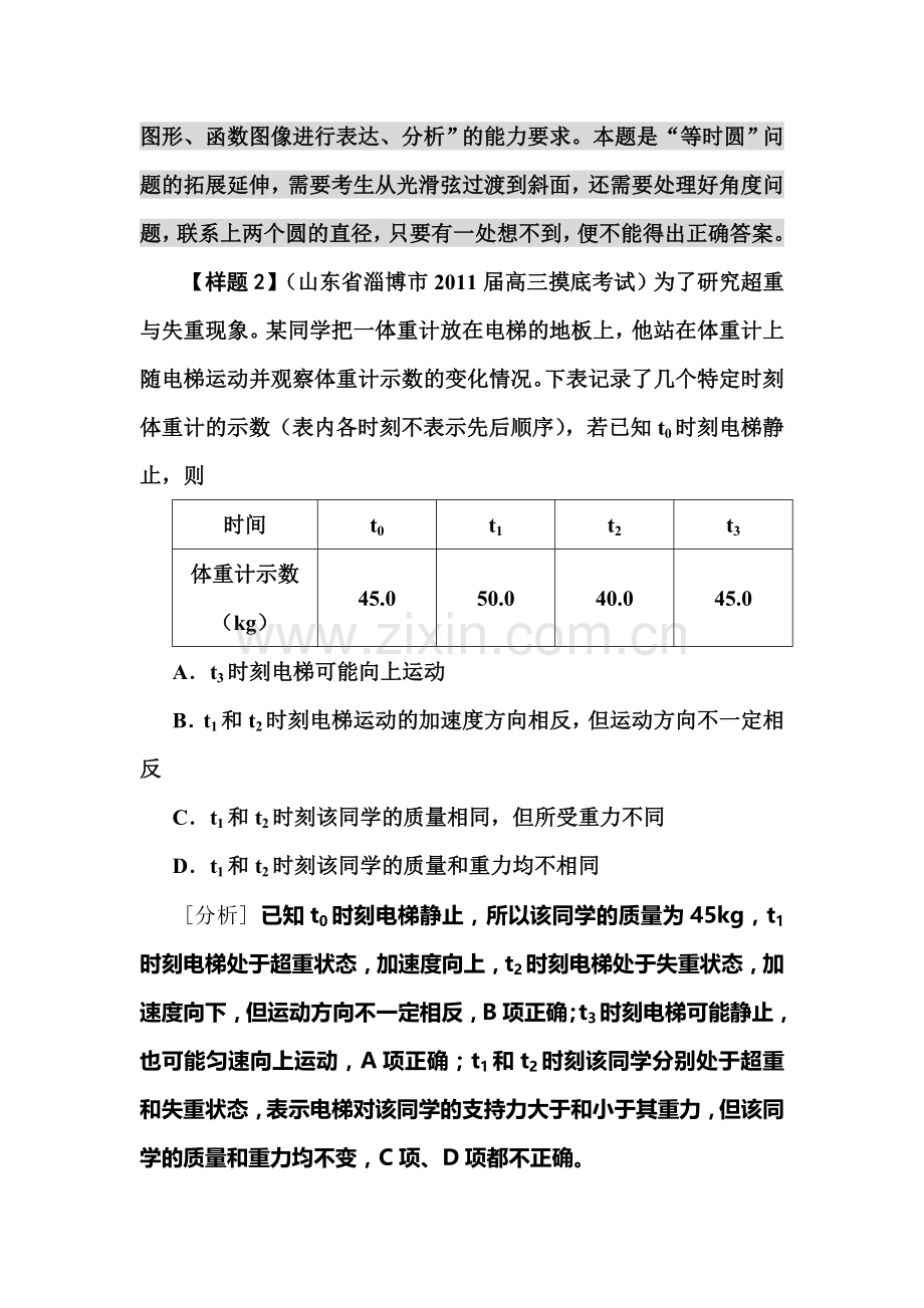 高三物理第一轮考点及考纲复习题3.doc_第3页