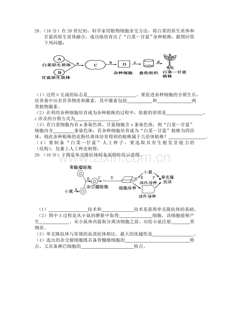 高二地理上册期中质量检测试卷1.doc_第3页