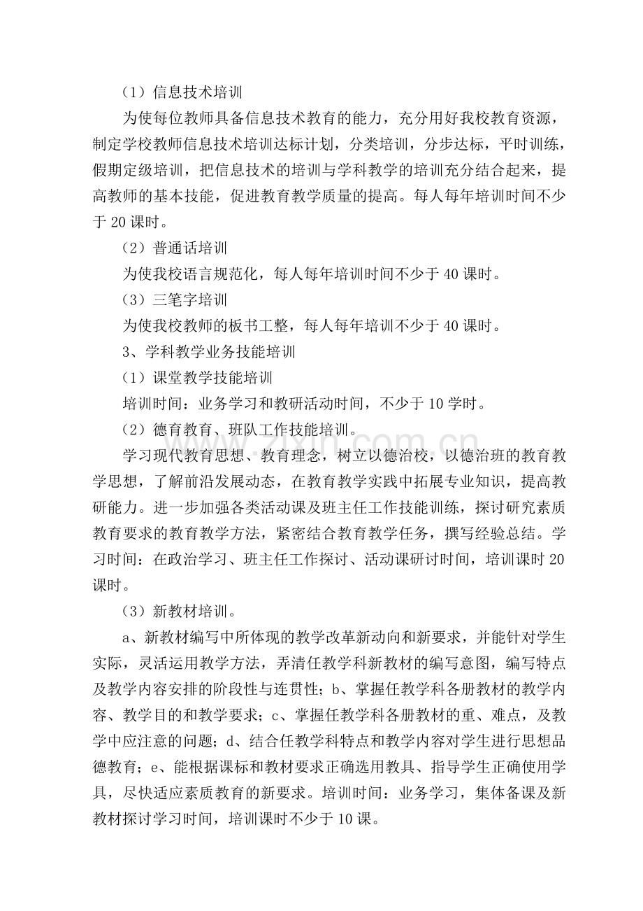 教师继续教育培训制度.doc_第2页