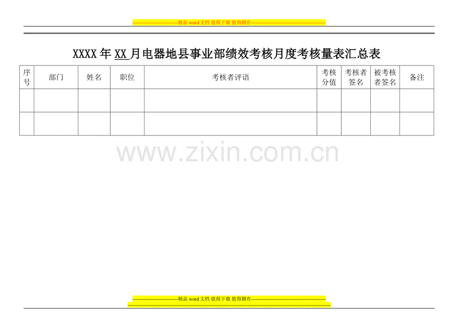 绩效考核评语汇总表..doc_第3页