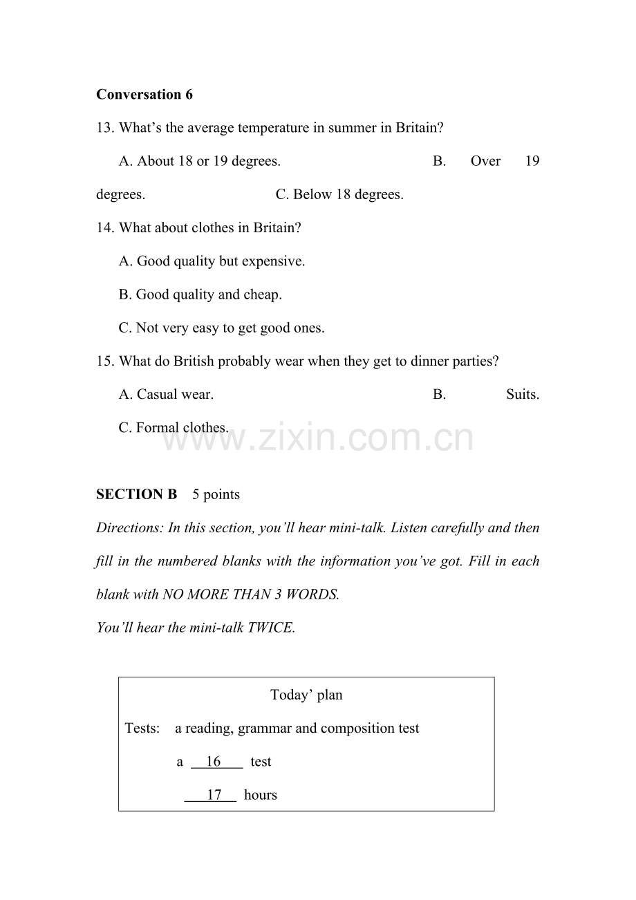 高一英语下册期中测试题14.doc_第3页