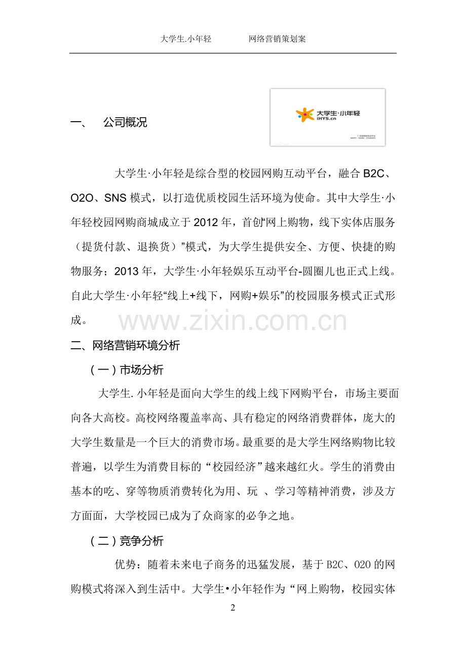 网络营销策划案——毕业论文.doc_第2页