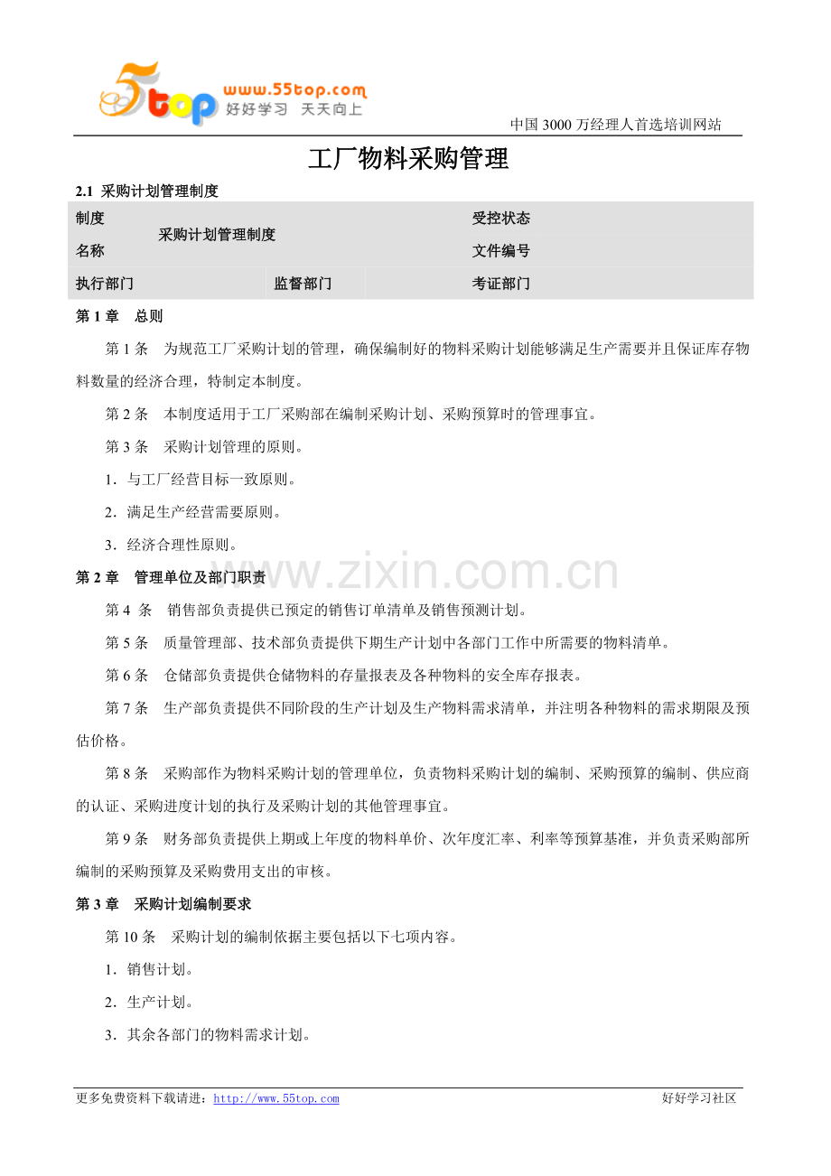 工厂物料采购管理1.doc_第1页