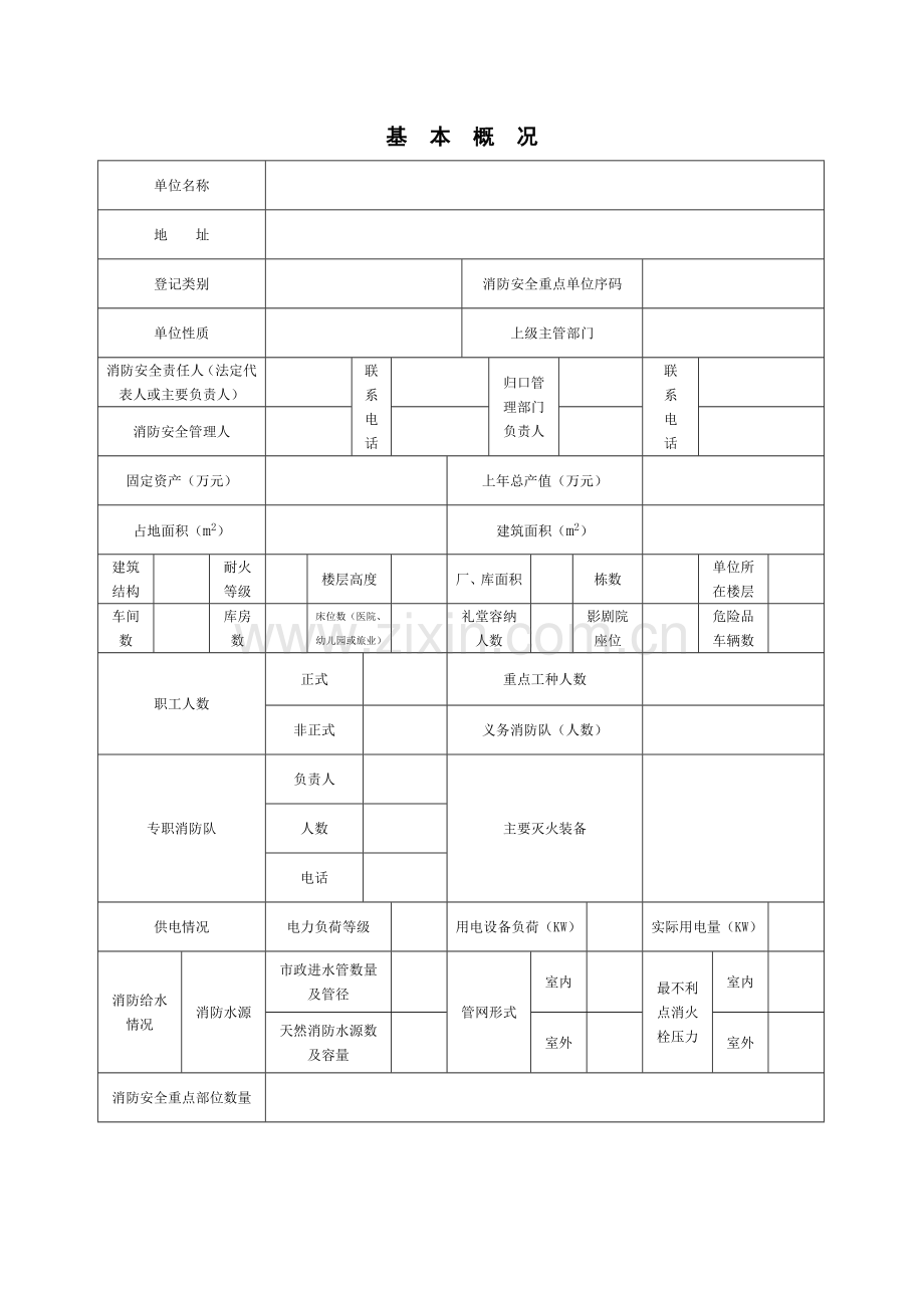 星级酒店消防管理常用表格.doc_第1页