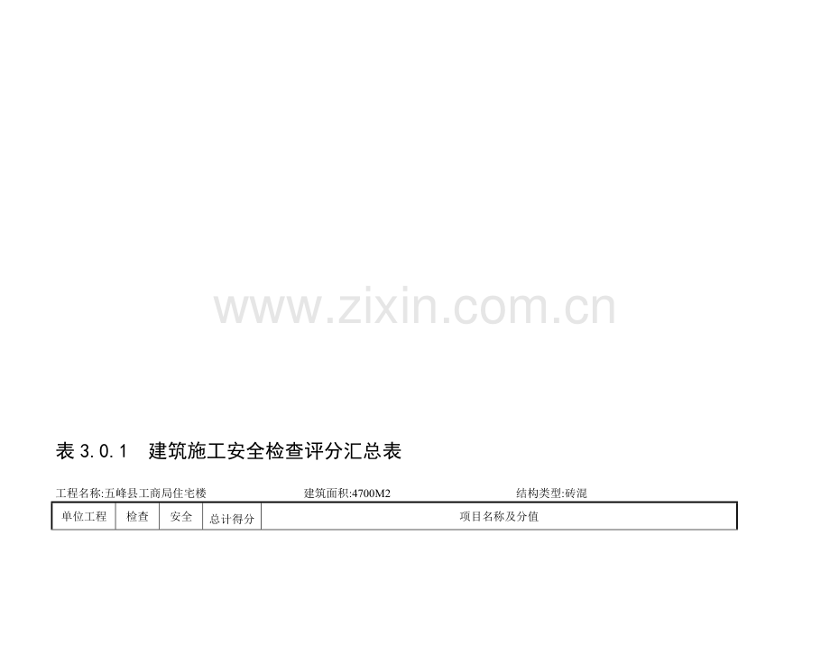 建筑施工安全检查评分汇总表2.doc_第1页