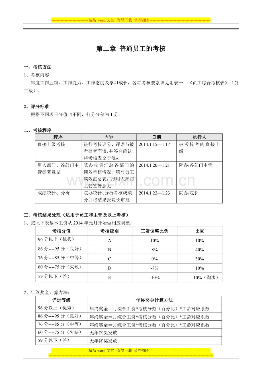 2013年终绩效考评方案.doc_第2页