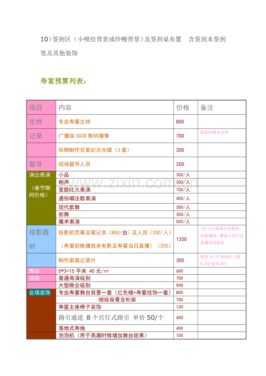 内江因为爱婚庆公司XX六十寿辰的策划方案.doc_第3页