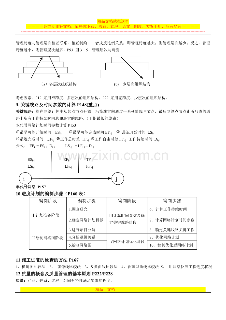 工程项目管理复习思考题修改版.doc_第3页