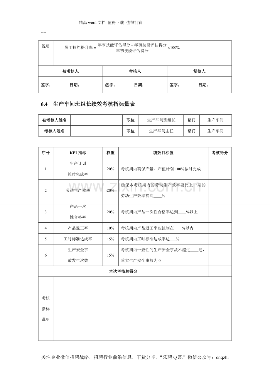 生产人员KPI绩效考核..doc_第3页