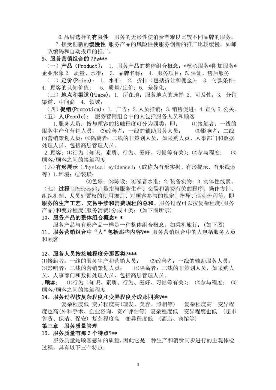 服务营销(复习提纲).doc_第3页