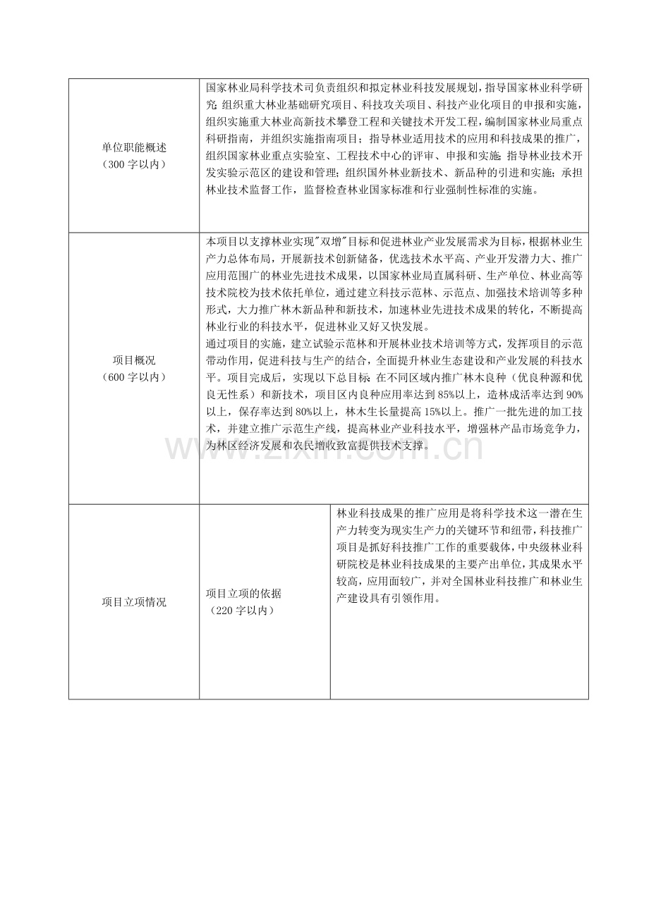 林业科技成果国家级项目推广财政支出绩效目标申报表.doc_第2页