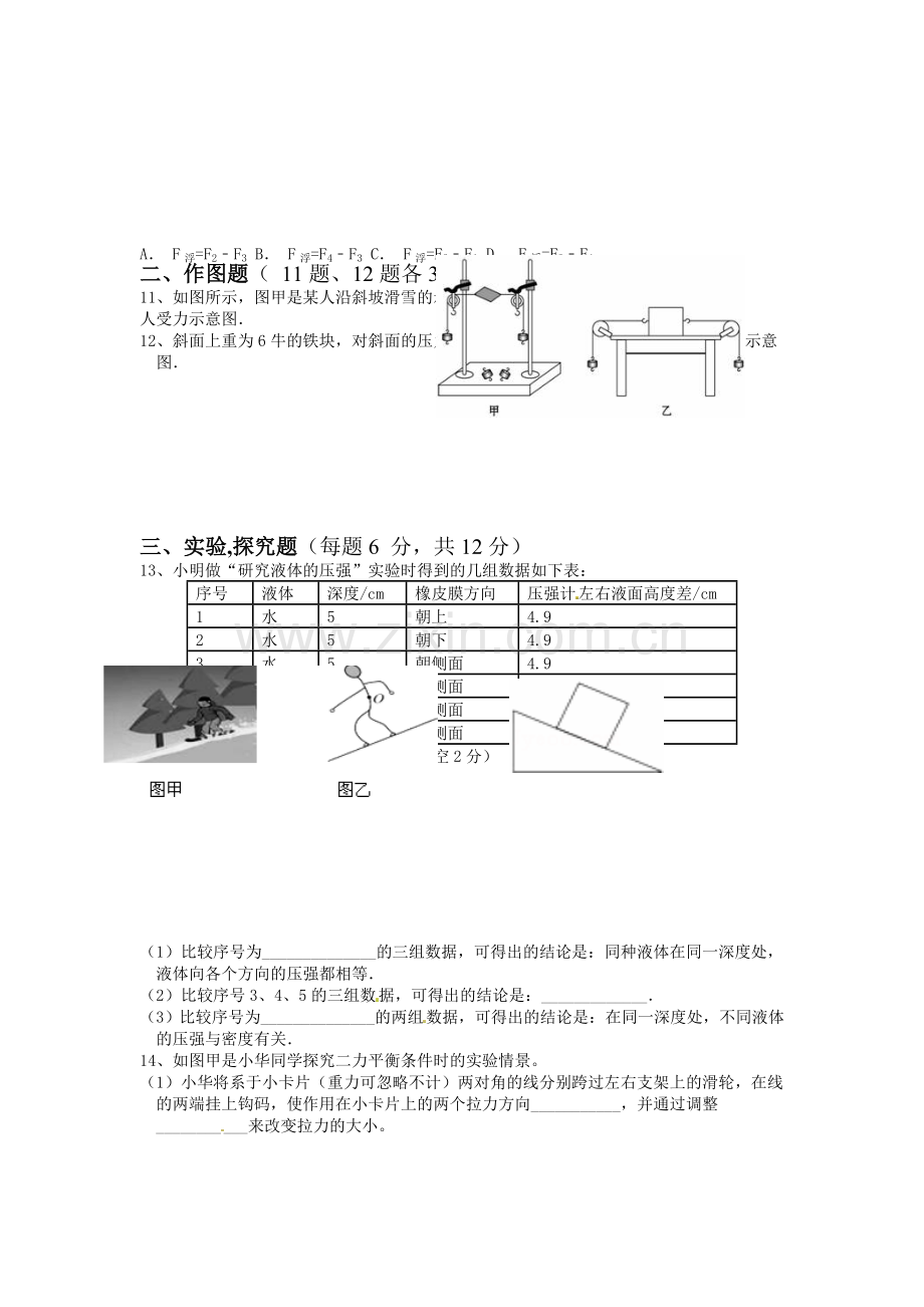 八年级物理下册期中检测试题2.doc_第2页