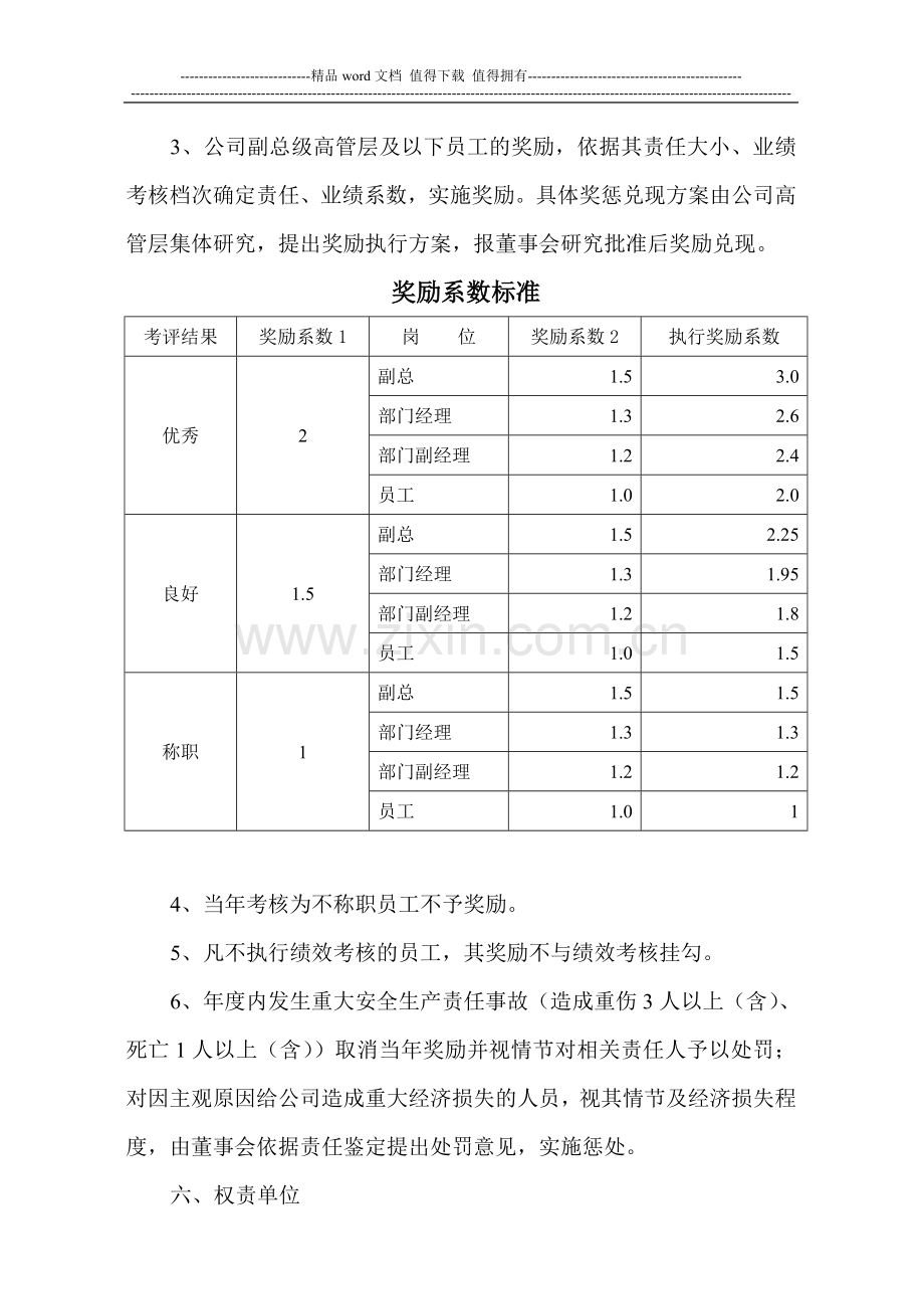 员工绩效考核兑现办法..doc_第3页