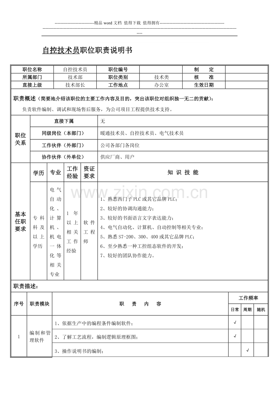 自控技术员职位职责.doc_第1页