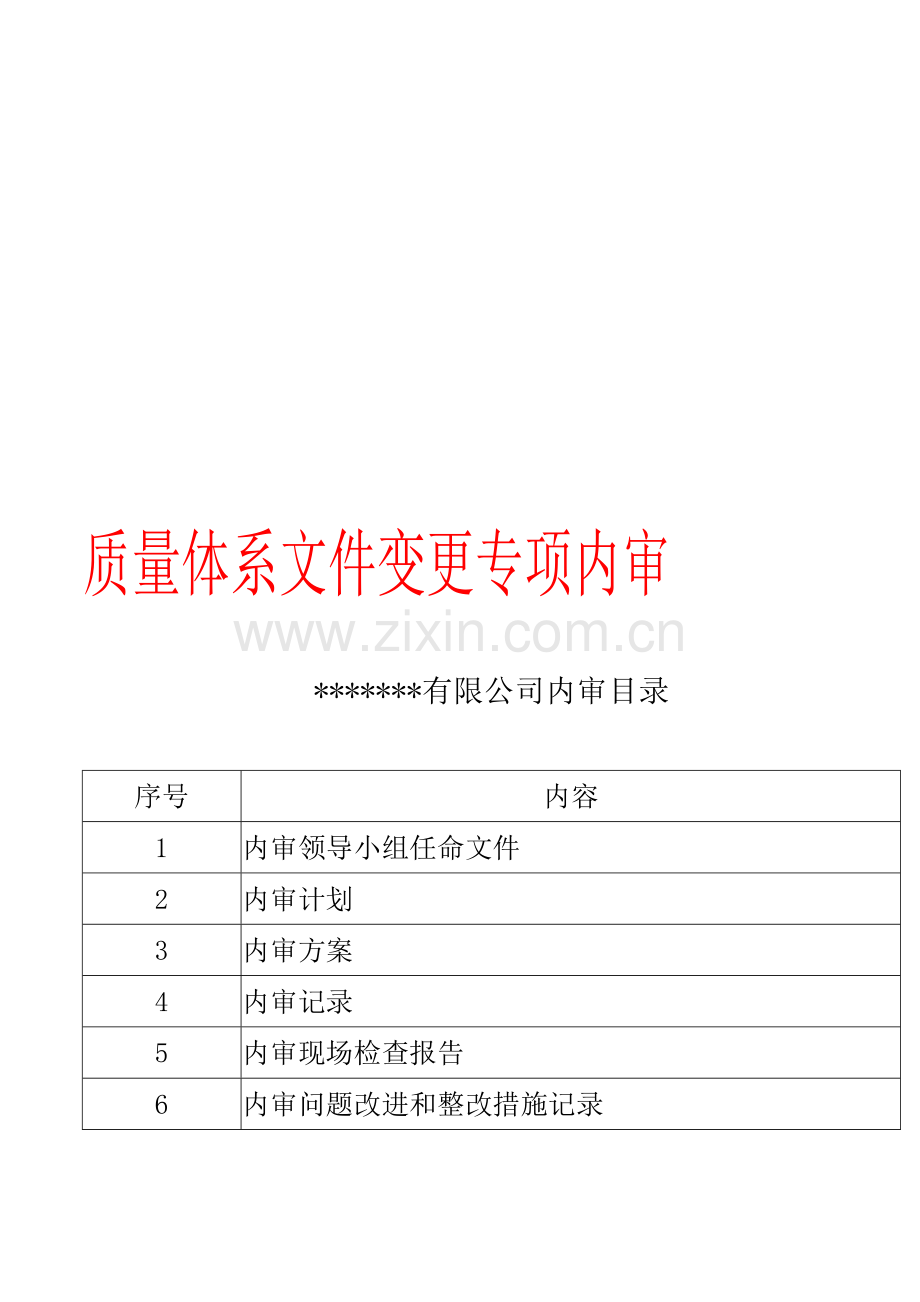 药品经营医药公司GSP专项内审质量体系文件变更内审.doc_第2页