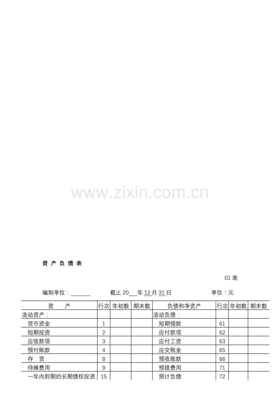 社团-会计报表.doc_第1页