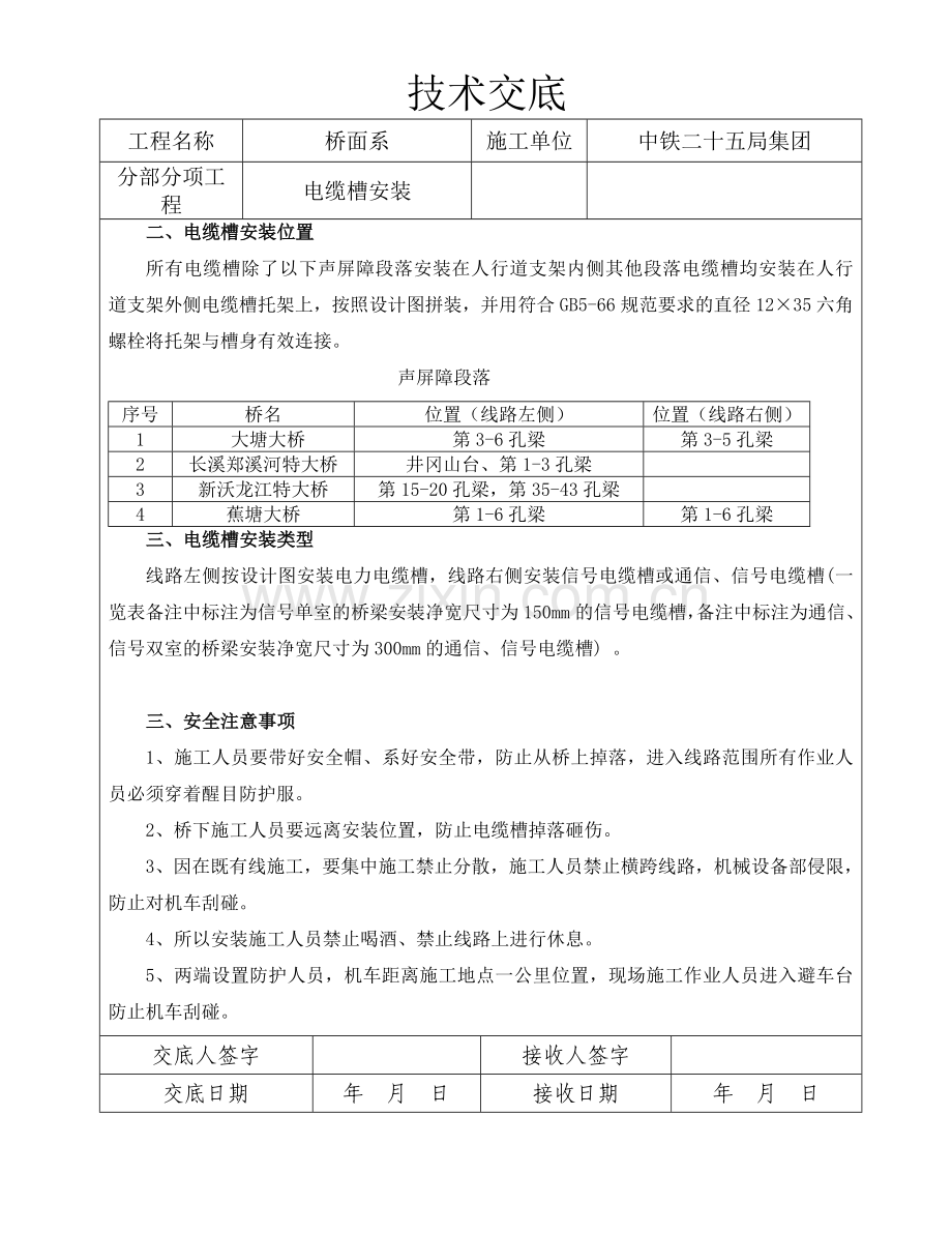 桥上电缆槽安装技术交底.doc_第2页