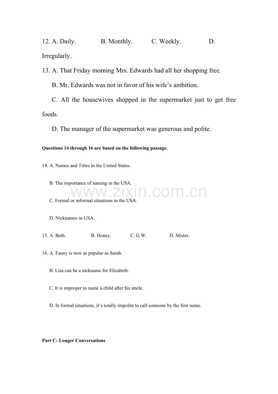 高一英语上册期期末考试试题2.doc_第3页