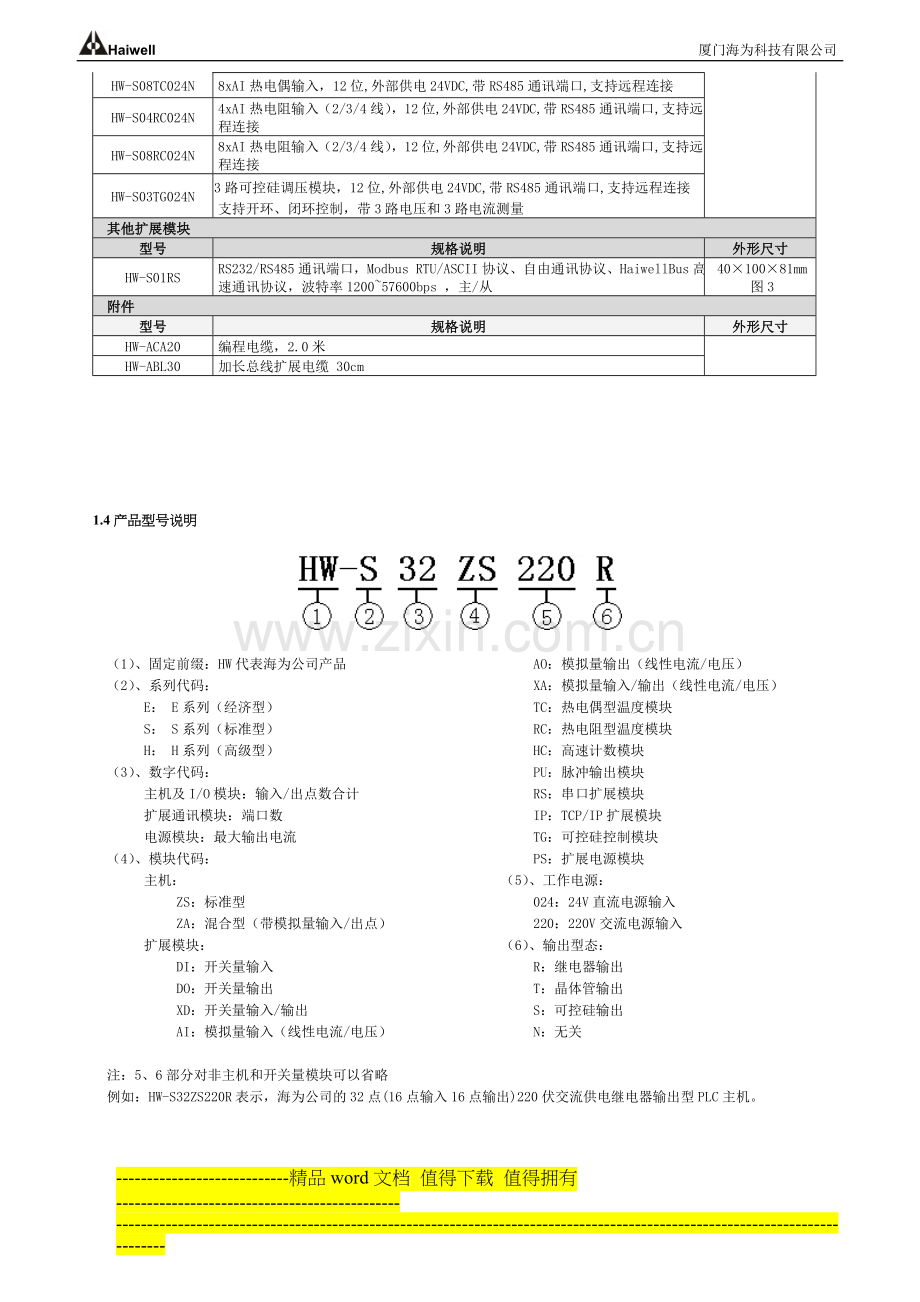 海为-Haiwell-PLC选型手册.doc_第3页