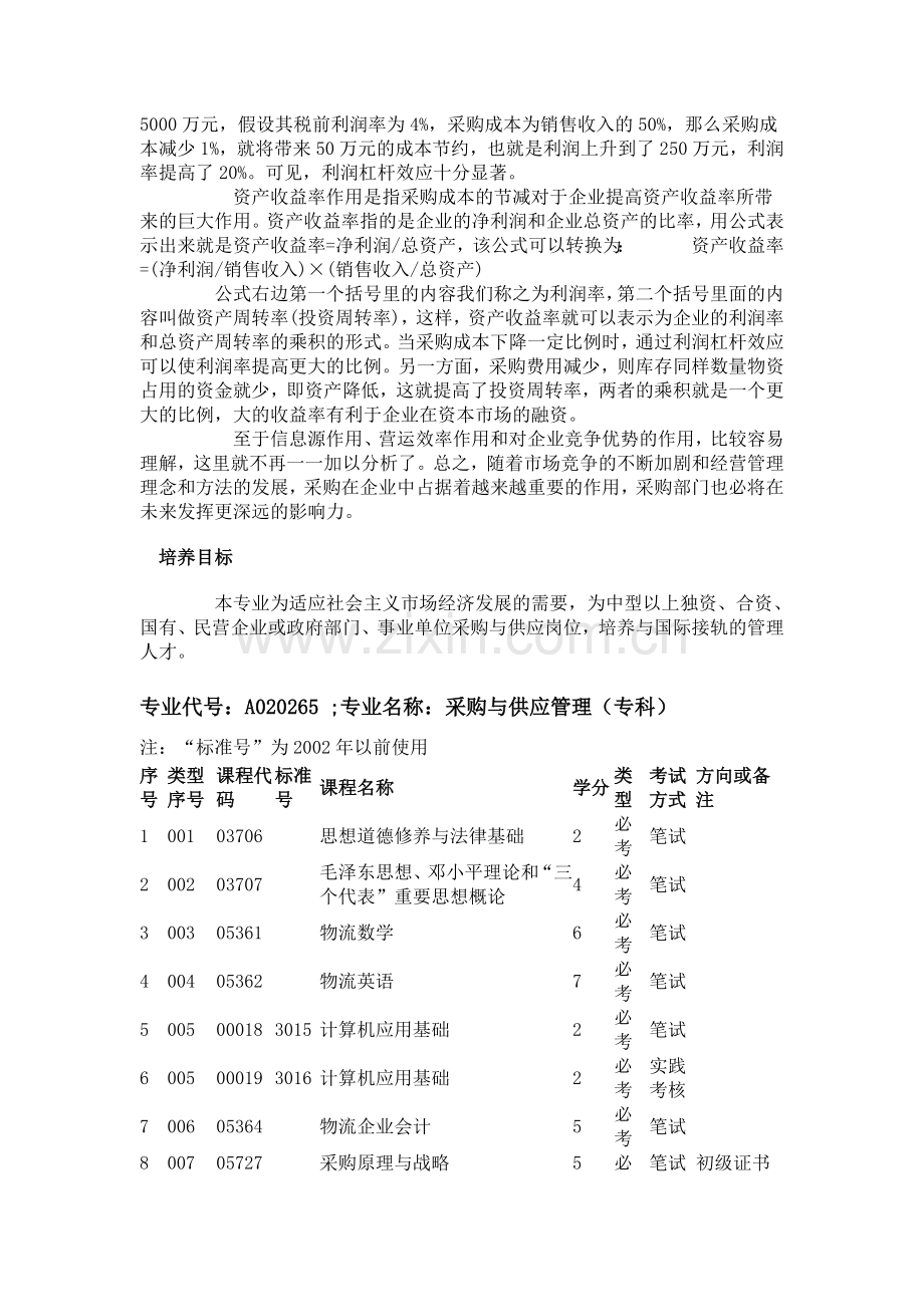 广外自考采购与供应管理专业.doc_第2页