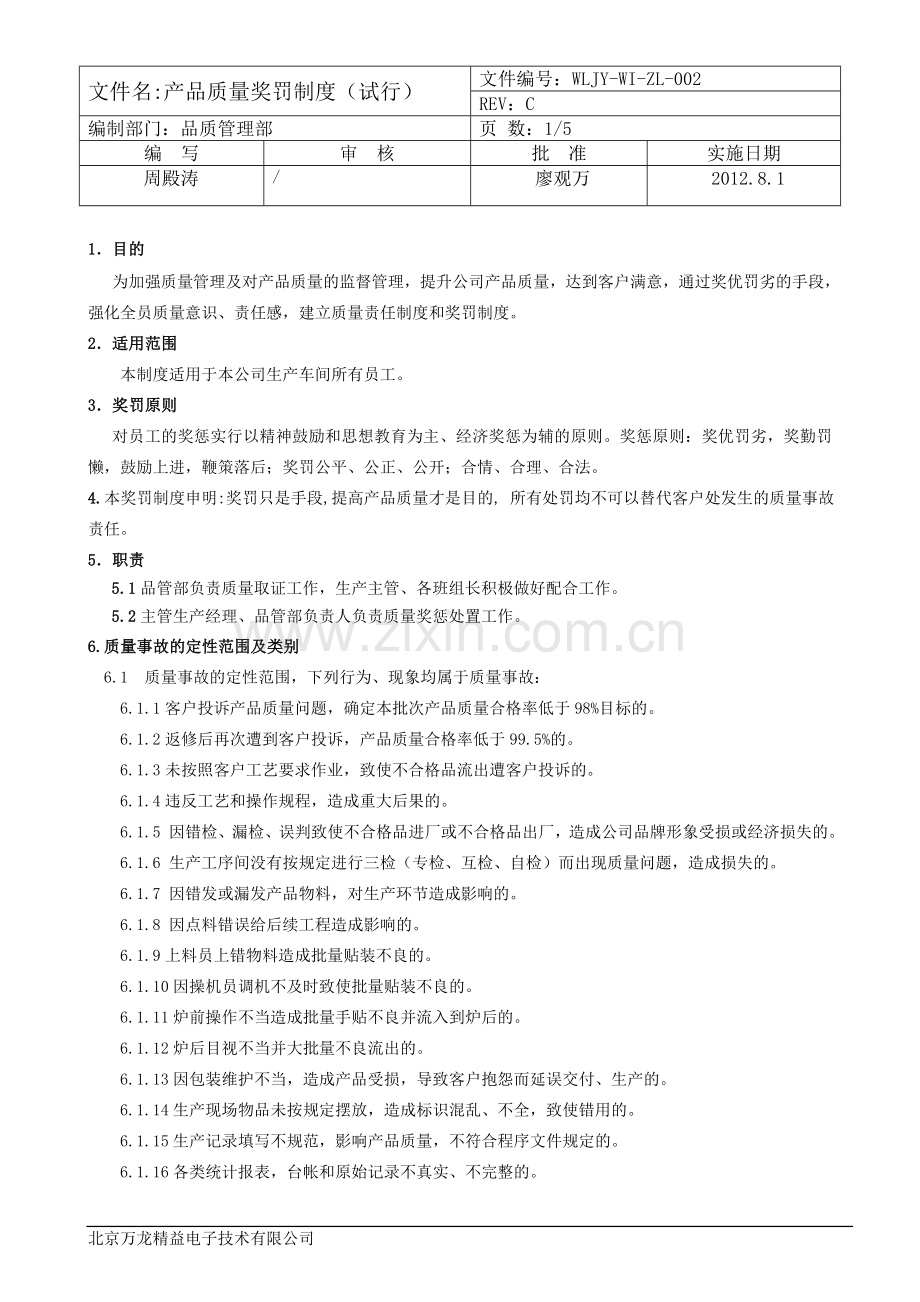 产品质量奖罚制度.doc_第1页