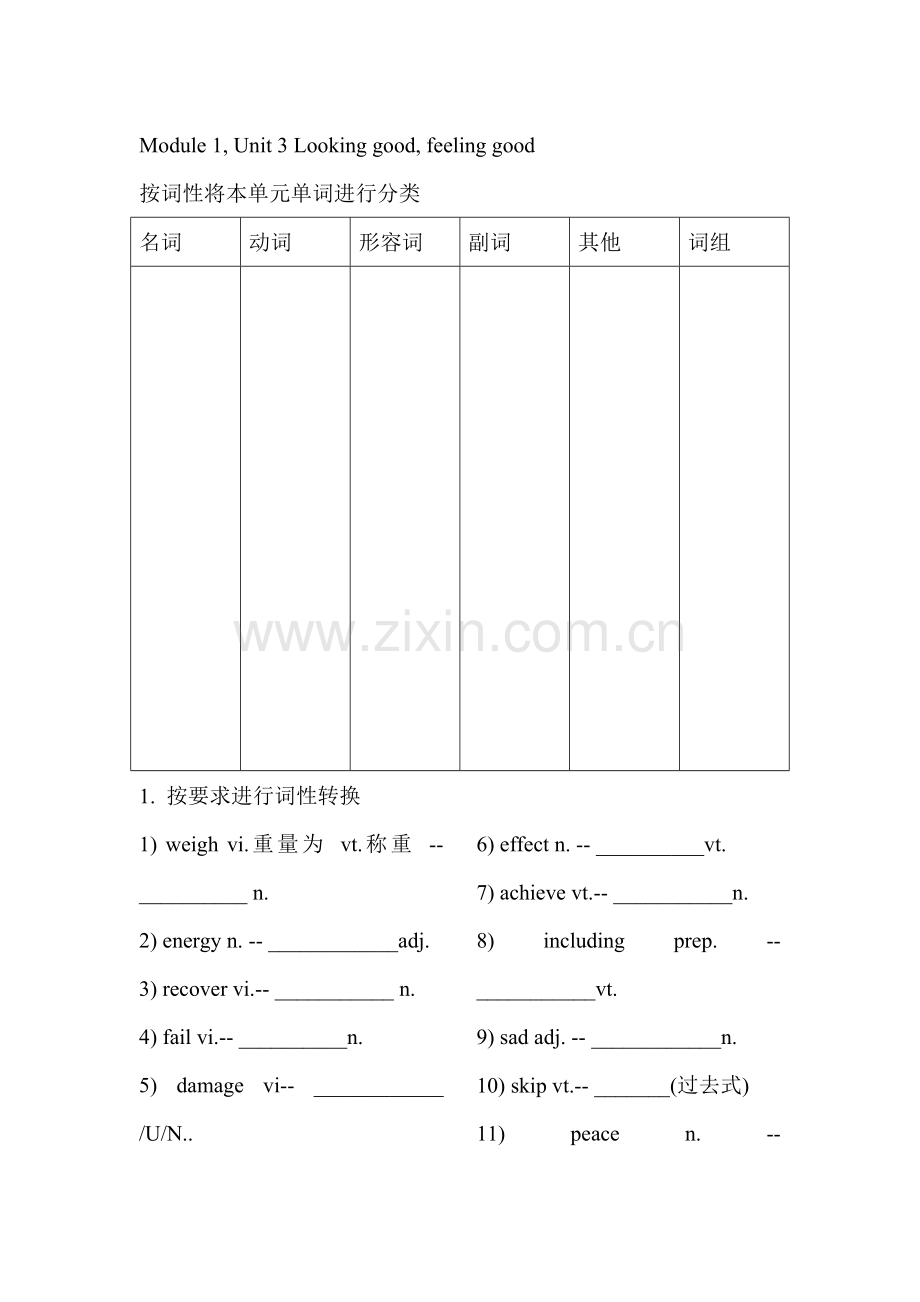 高三英语课时限时训练11.doc_第1页