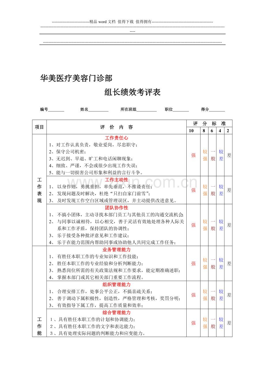 华美绩效考核办法..doc_第1页