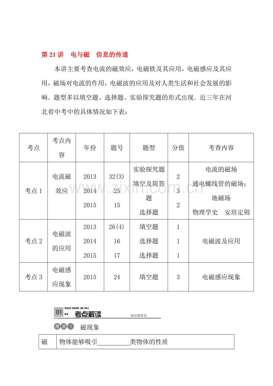 2017届中考物理第一轮滚动复习测试题45.doc_第1页